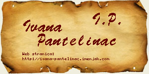 Ivana Pantelinac vizit kartica